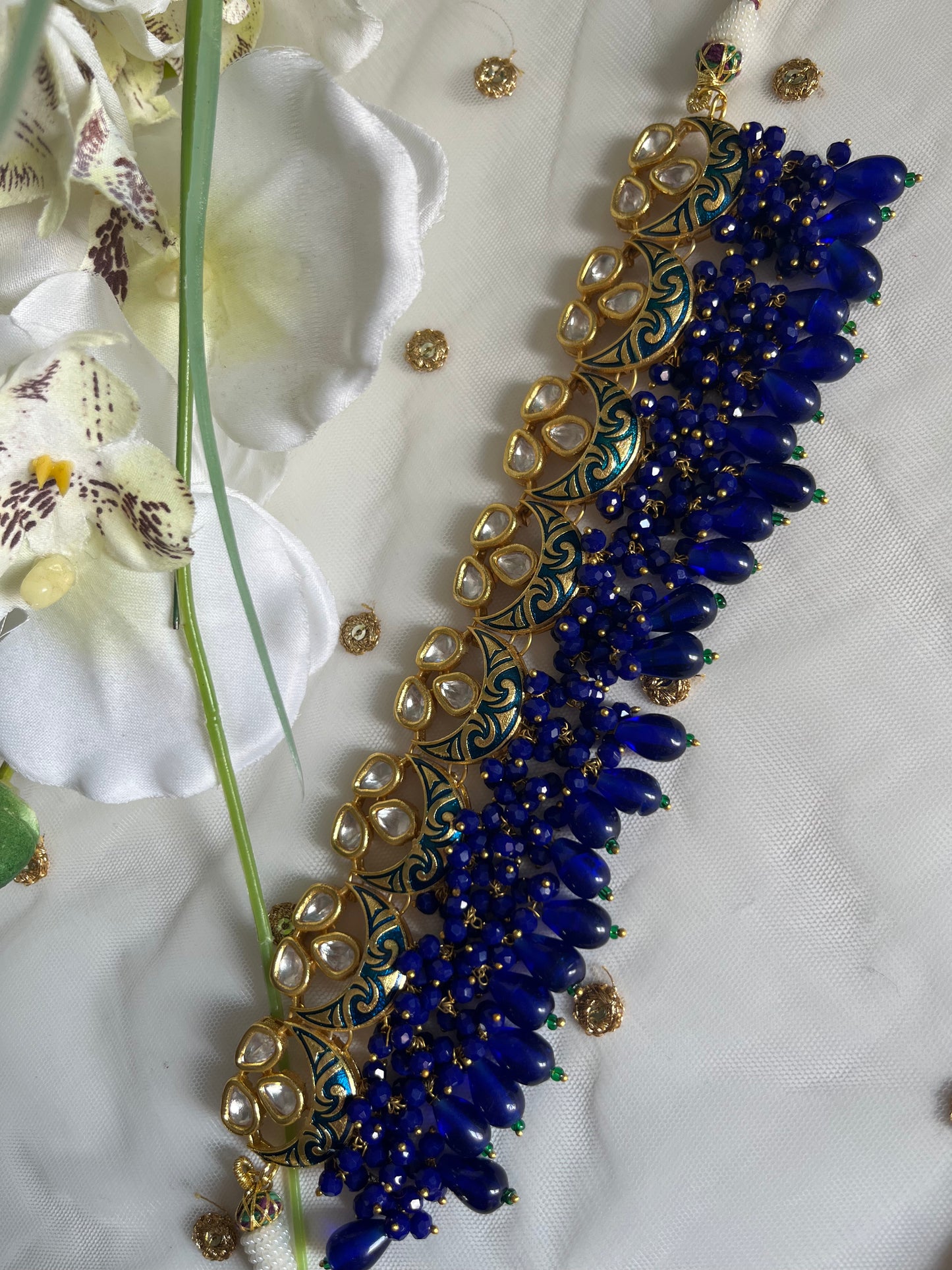 Meenakari kundan set