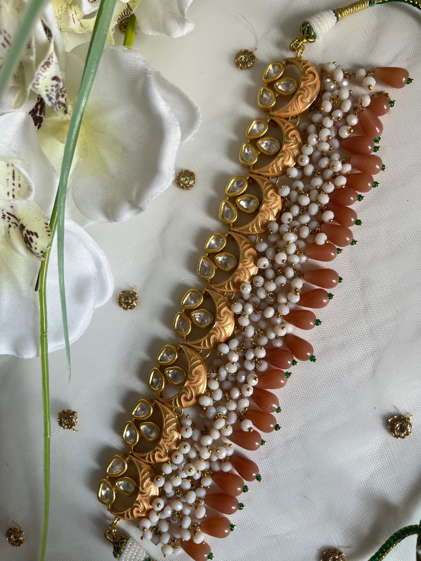 Meenakari kundan set
